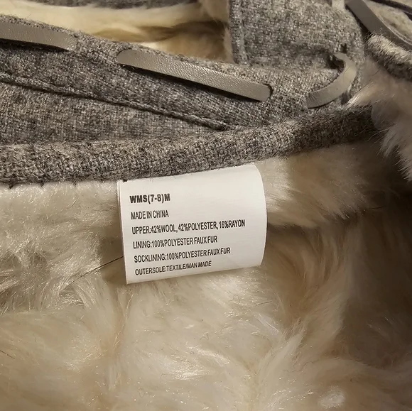 Sonoma Gray Moccasin 7/8 Women's Slippers Medium - Picture 9 of 10